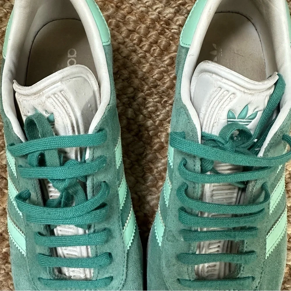 adidas Gazelle True Green/ Clear Mint/ Ftw White mens 8